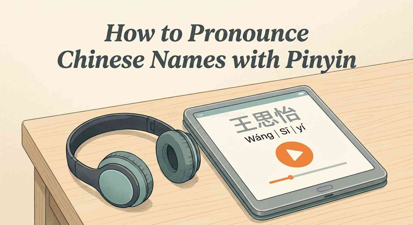 How to Pronounce Chinese Names with Pinyin: A Practical Guide for Non-Native Speakers