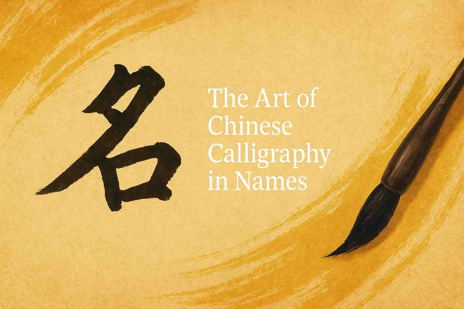 The Art of Chinese Calligraphy in Naming