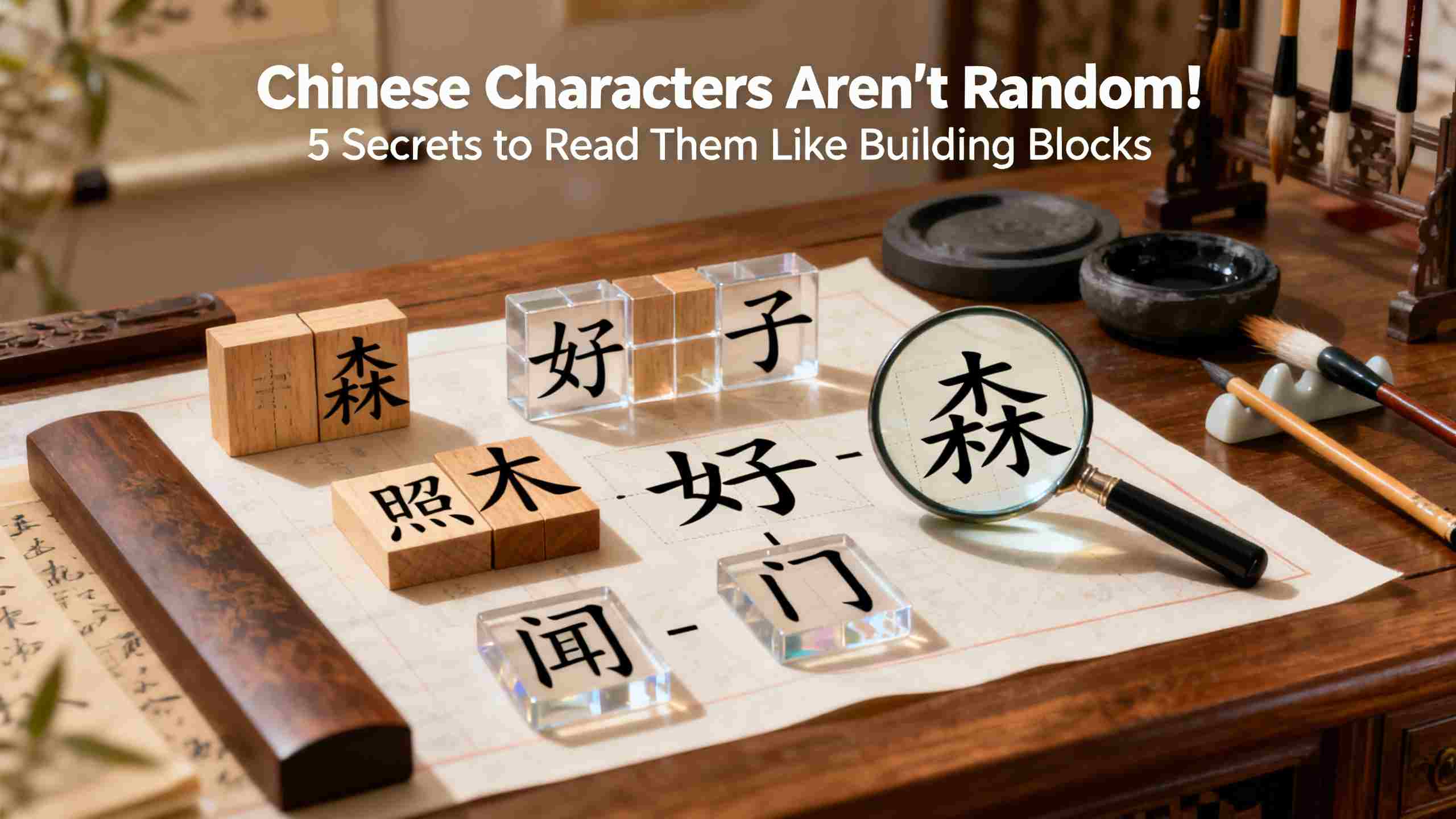 Chinese Characters Aren't Random! 5 Secrets to Read Them Like Building Blocks