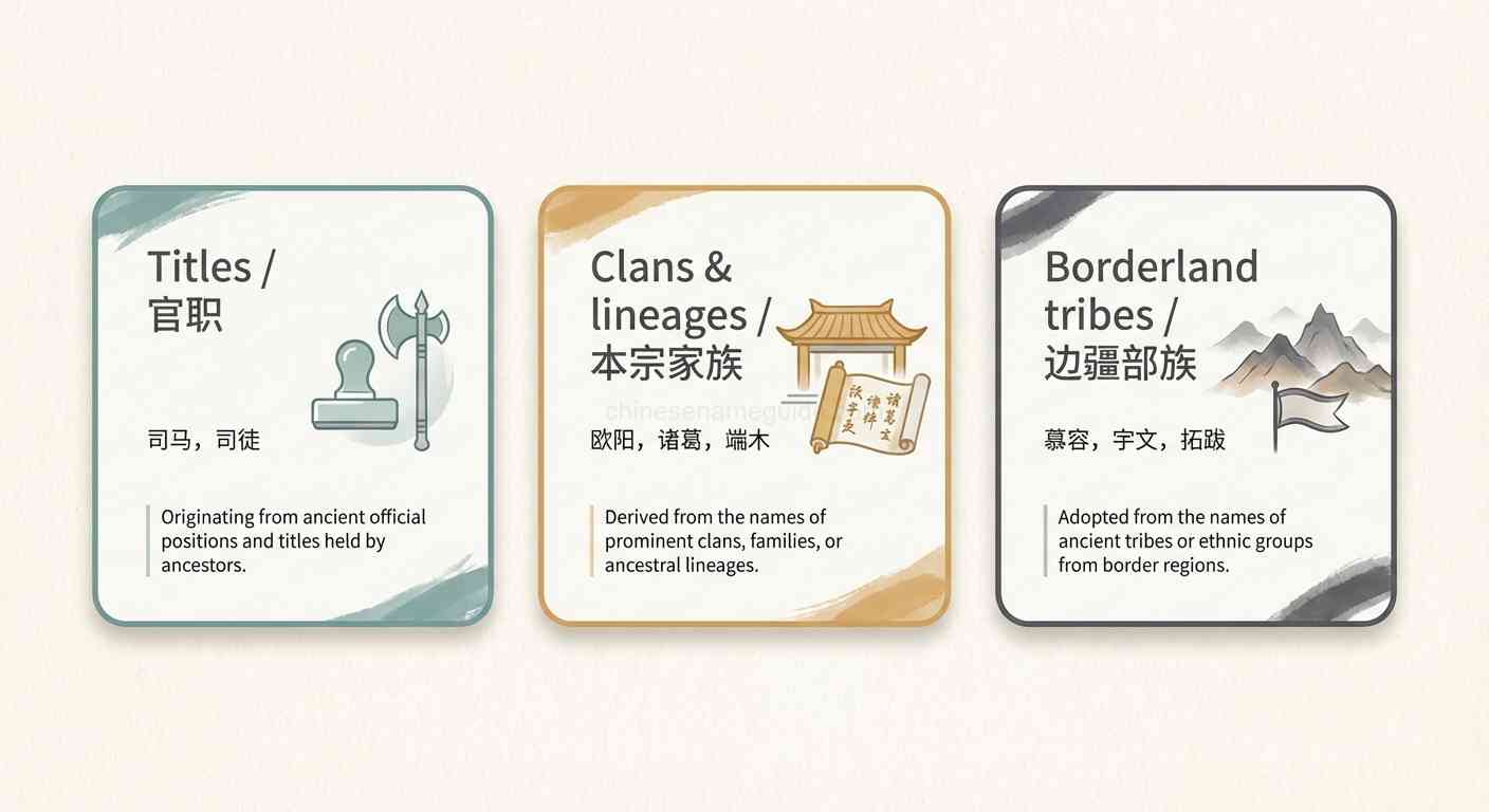 Origin of Chinese compound surnames